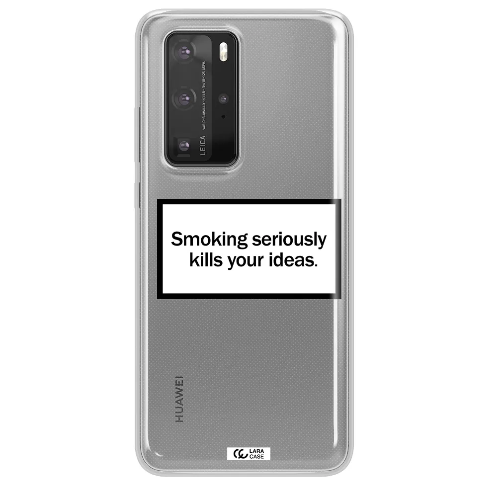 Cigarette Damage Huawei P40 Pro Clear TPU Case