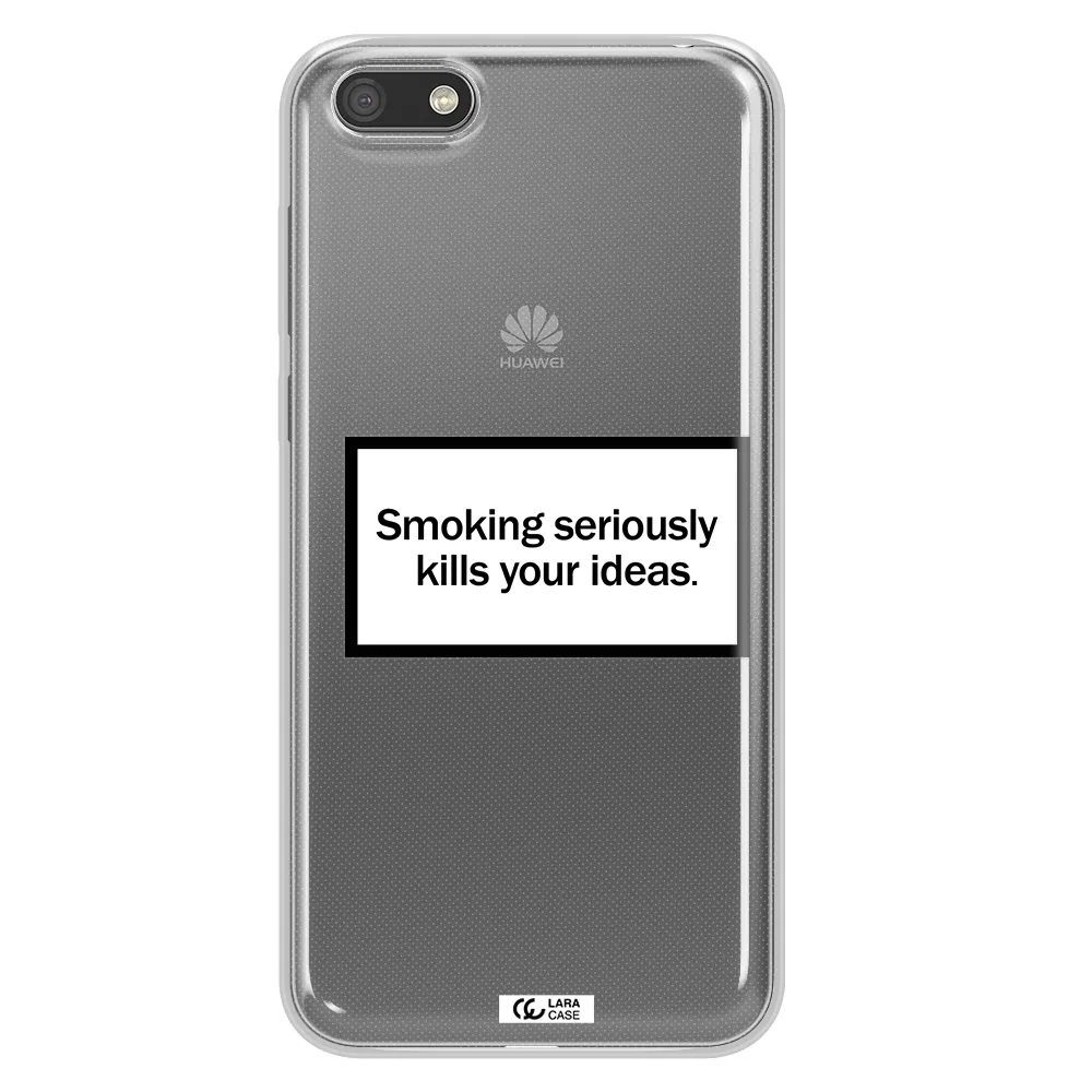 Cigarette Damage Huawei Y5 2018 Clear TPU Case