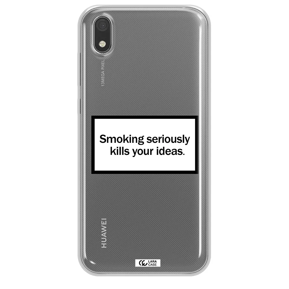 Cigarette Damage Huawei Y5 2019 Clear TPU Case