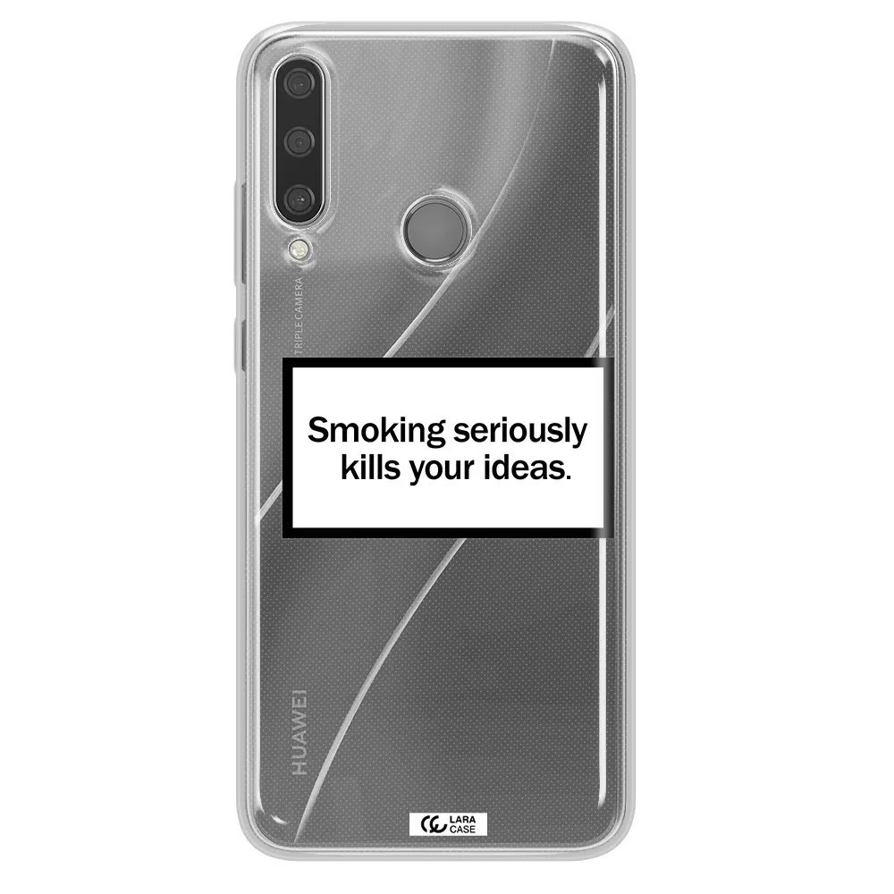 Cigarette Damage Huawei Y6P Clear TPU Case