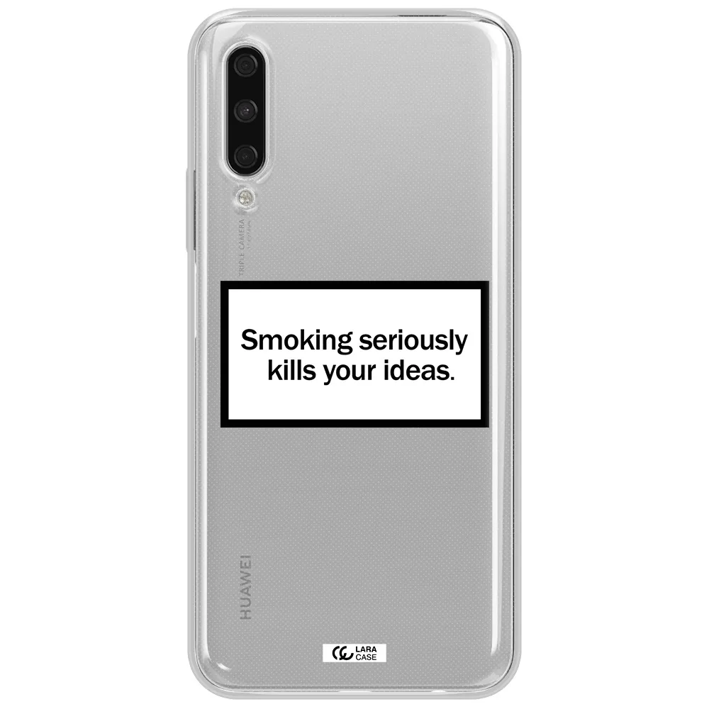 Cigarette Damage Huawei Y9S Clear Tpu Case