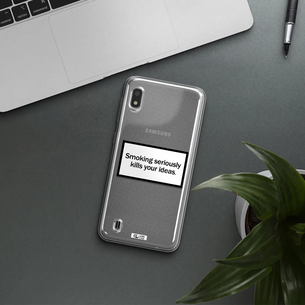 Cigarette Damage Samsung A10 Clear TPU Case