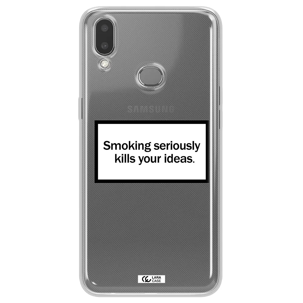 Cigarette Damage Samsung A10S Clear TPU Case