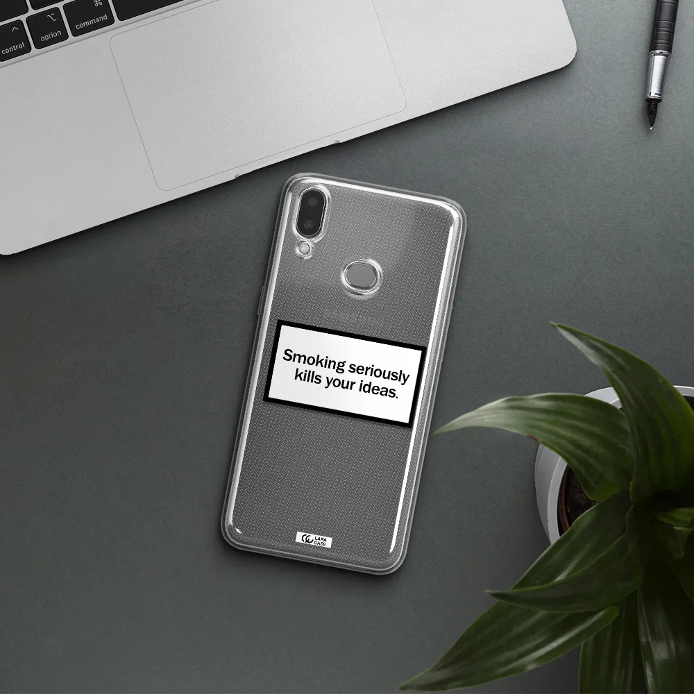 Cigarette Damage Samsung A10S Clear TPU Case