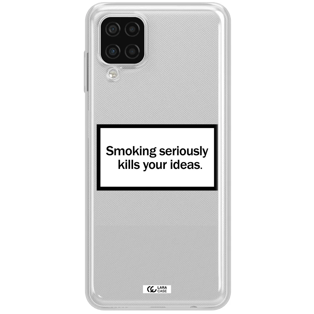 Cigarette Damage Samsung A12 4g Clear TPU Case
