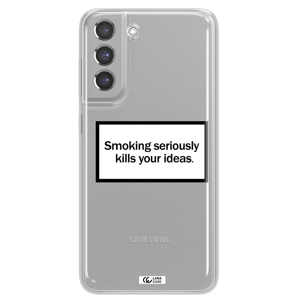 Cigarette Damage Samsung A21 Fe Clear TPU Case