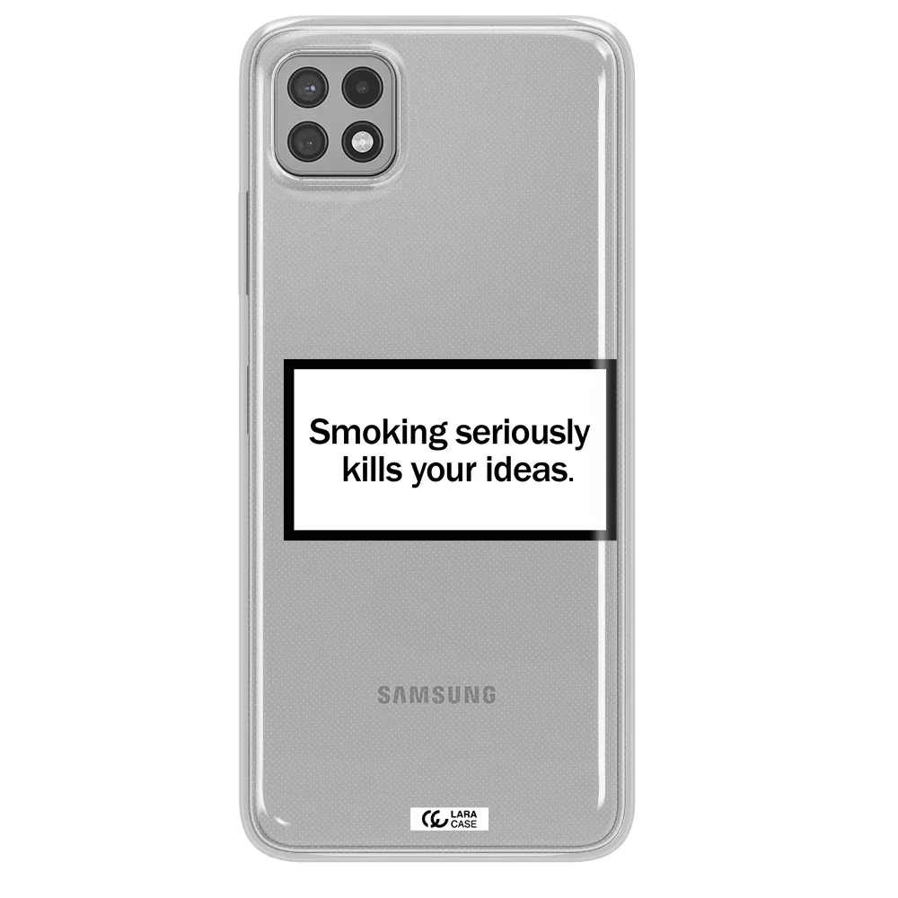 Cigarette Damage Samsung A22 5g Clear TPU Case