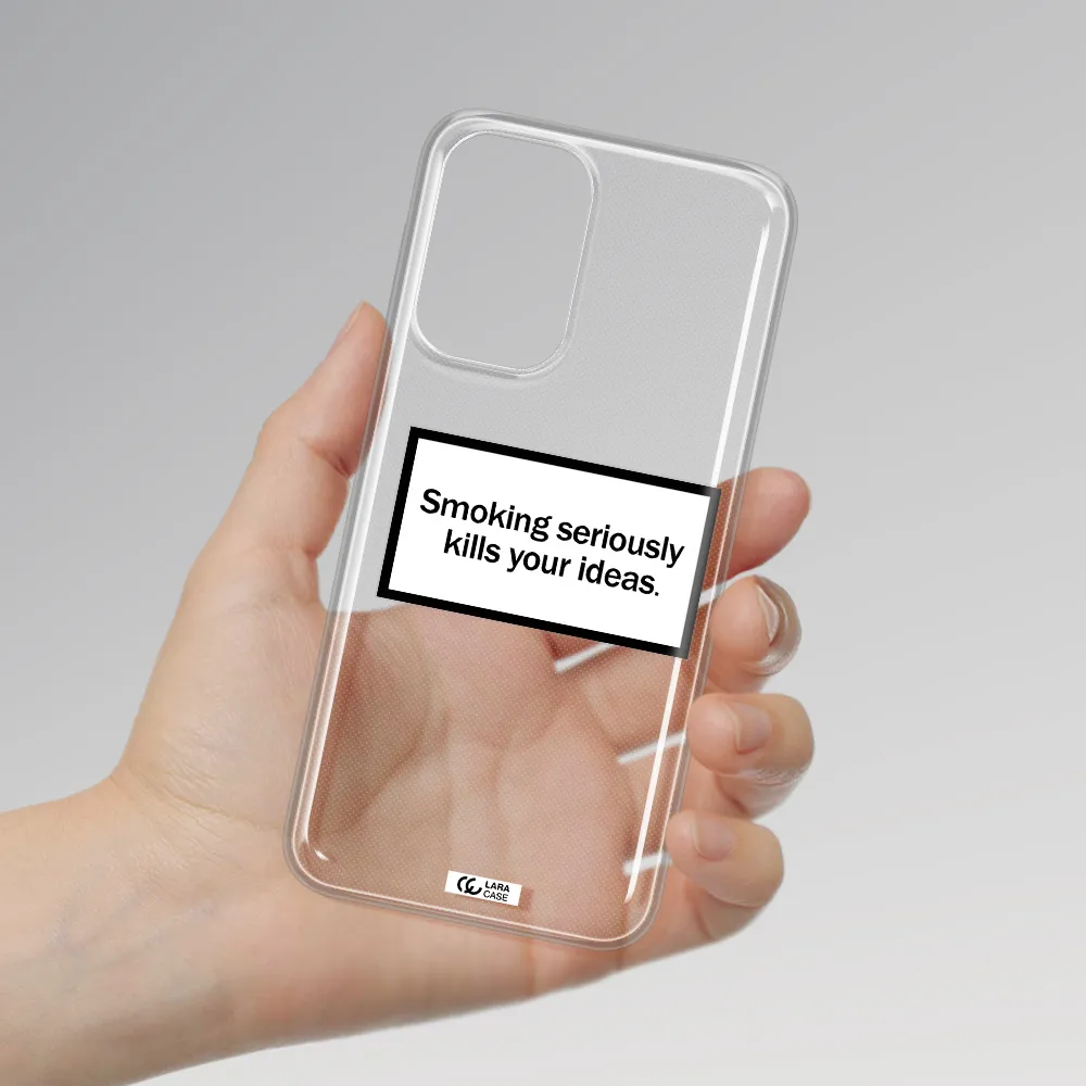 Cigarette Damage Samsung A33 Clear TPU Case