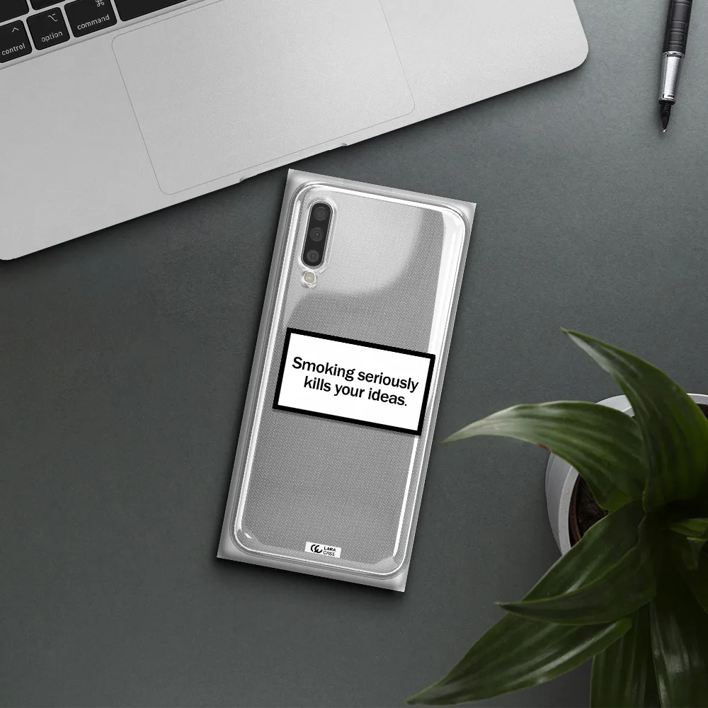 Cigarette Damage Samsung A50S Clear Tpu Case