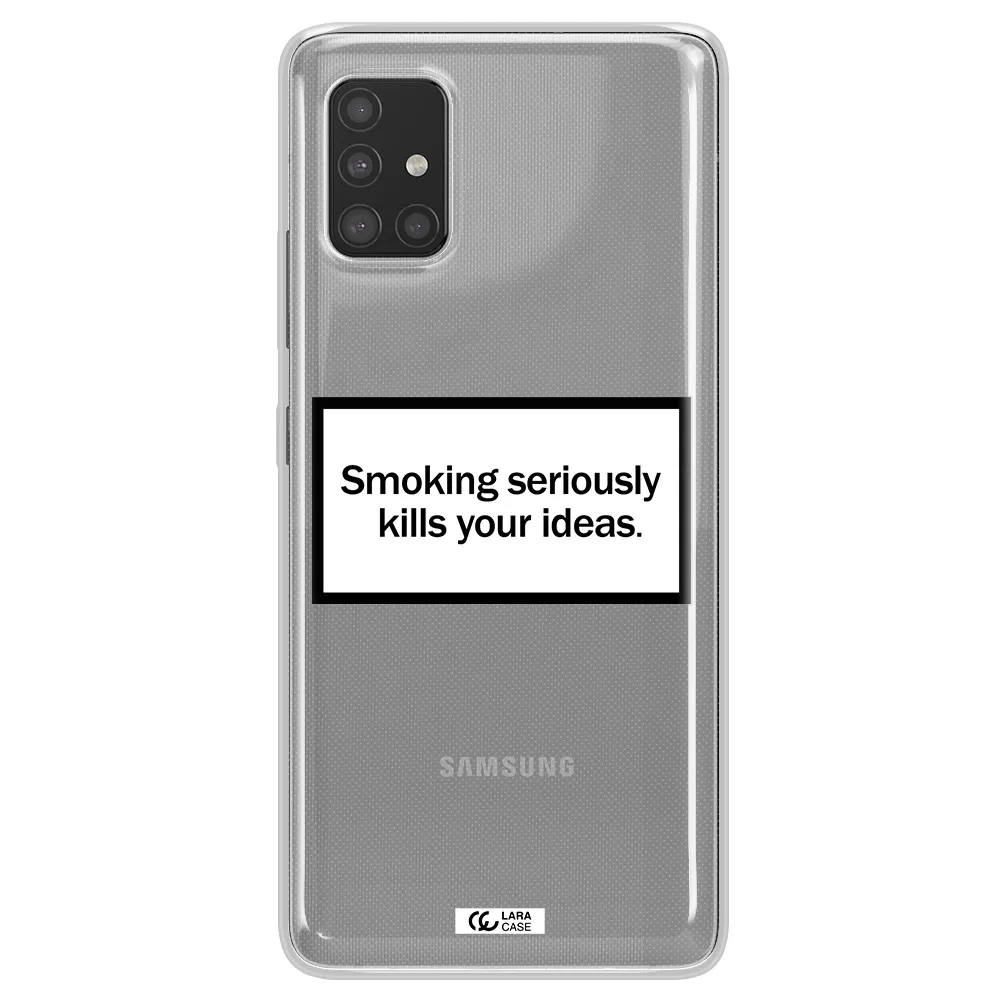 Cigarette Damage Samsung A51 Clear TPU Case