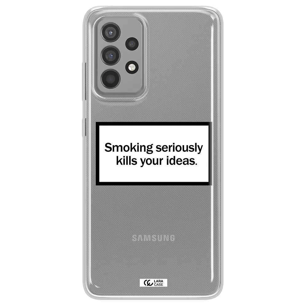 Cigarette Damage Samsung A52 Clear TPU Case