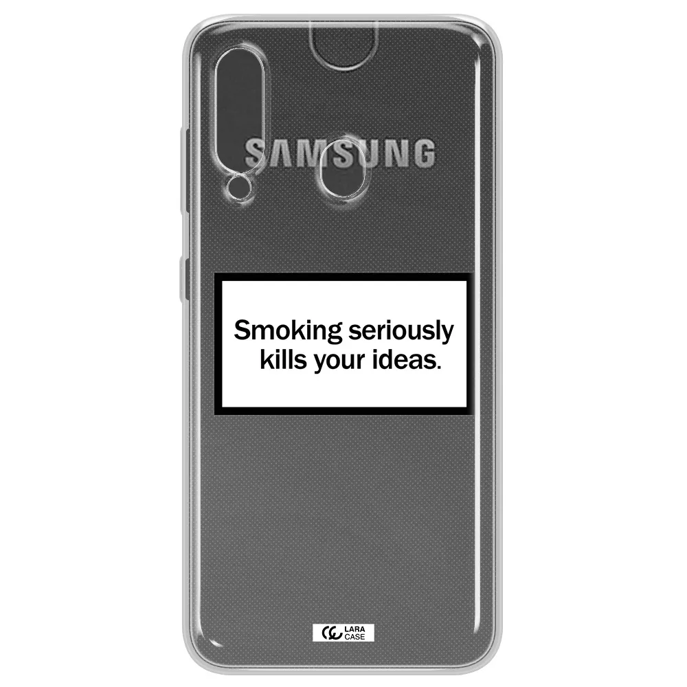 Cigarette Damage Samsung A60 Clear TPU Case