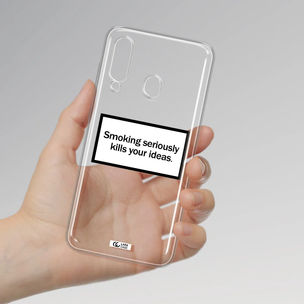 Cigarette Damage Samsung A60 Clear TPU Case