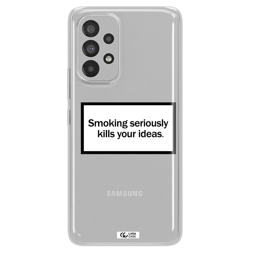 Cigarette Damage Samsung A73 Clear TPU Case