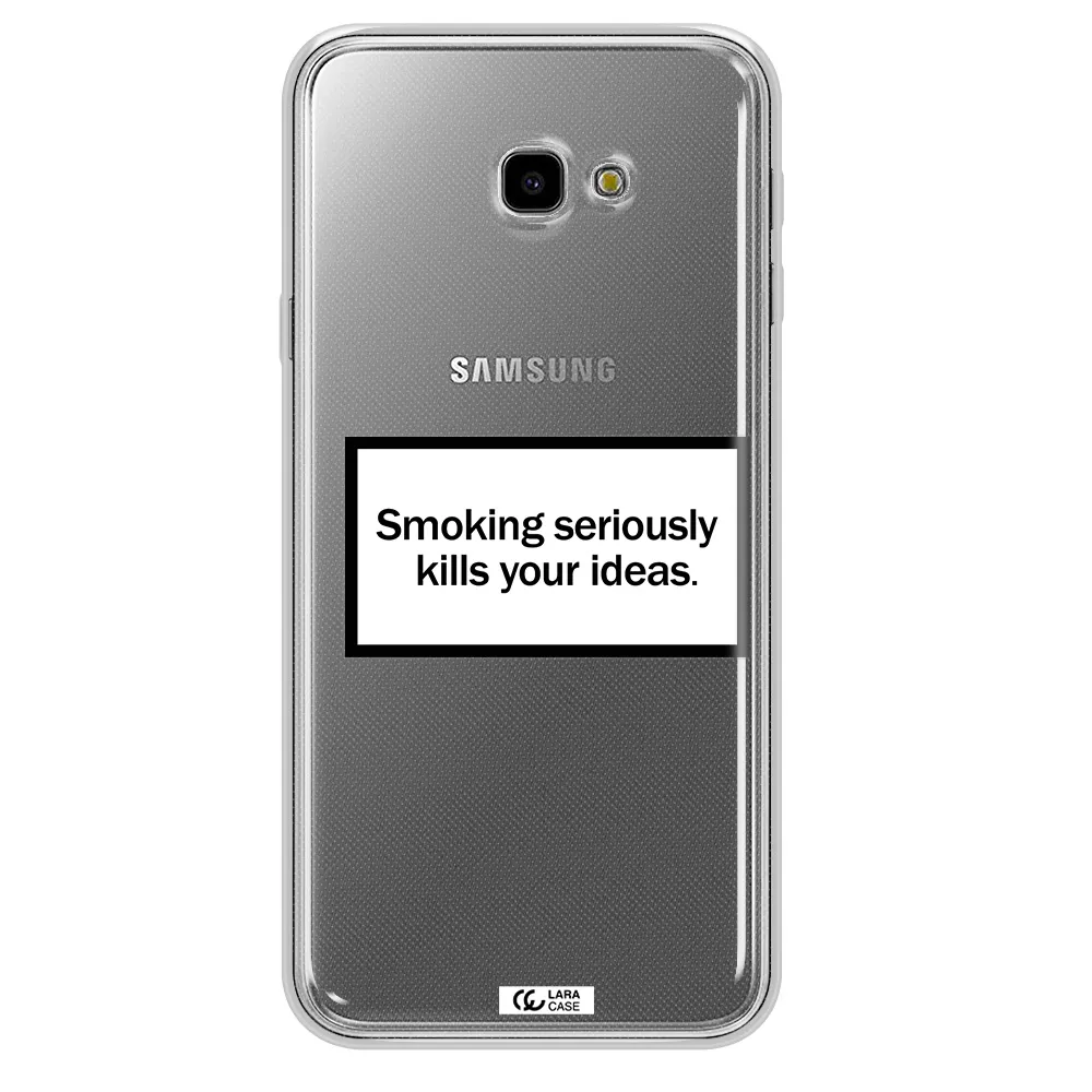 Cigarette Damage Samsung J4 Plus Clear TPU Case