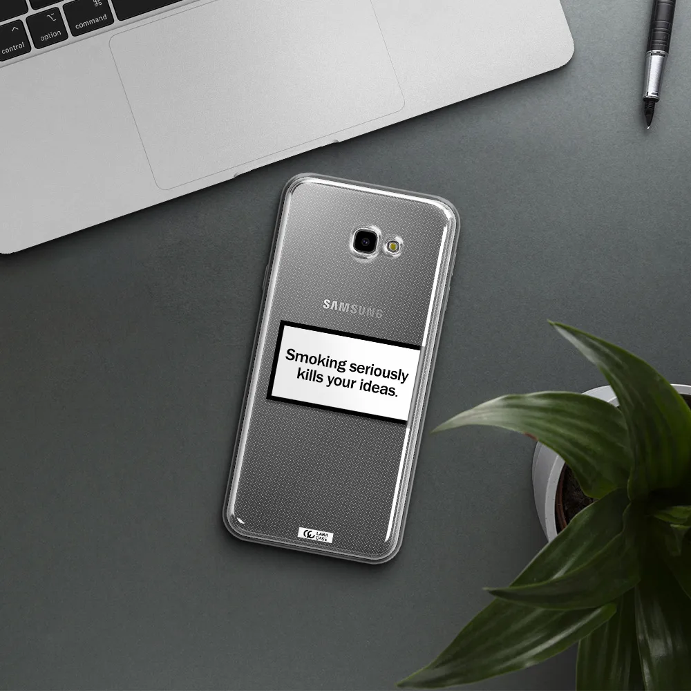 Cigarette Damage Samsung J4 Plus Clear TPU Case