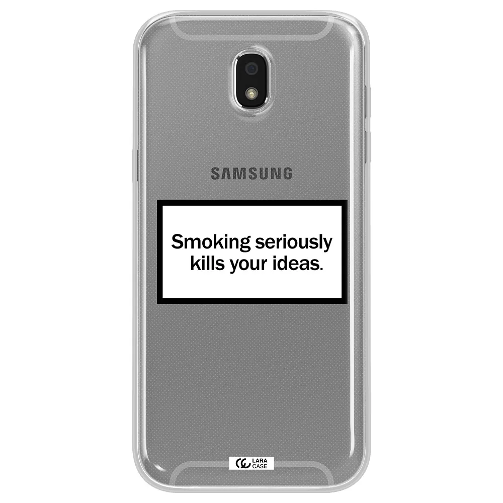 Cigarette Damage Samsung J5 2017 Clear TPU Case