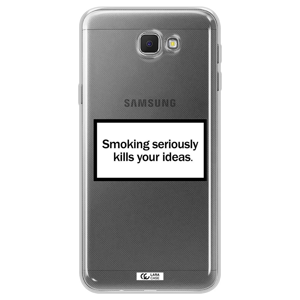 Cigarette Damage Samsung J5 Prime Clear TPU Case