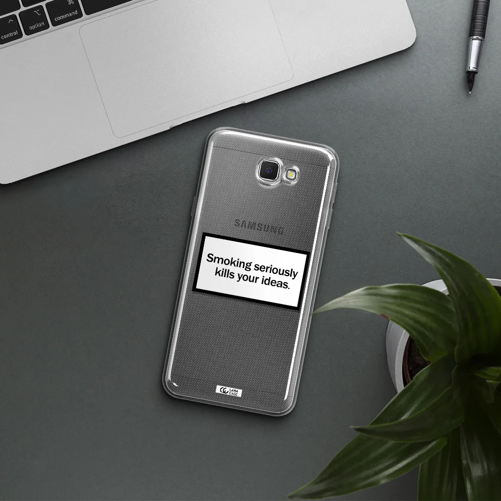 Cigarette Damage Samsung J5 Prime Clear TPU Case