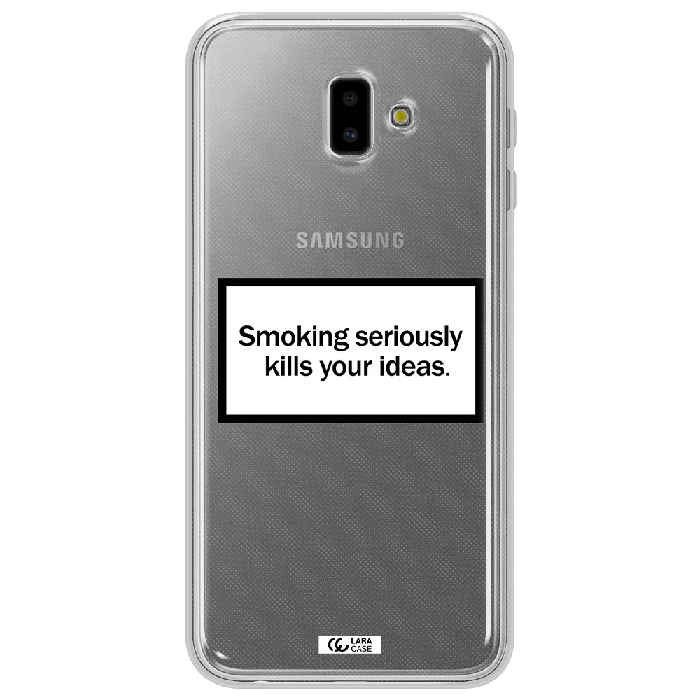 Cigarette Damage Samsung J6 Plus Clear TPU Case
