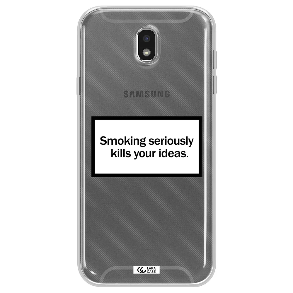 Cigarette Damage Samsung J7 Pro Clear TPU Case
