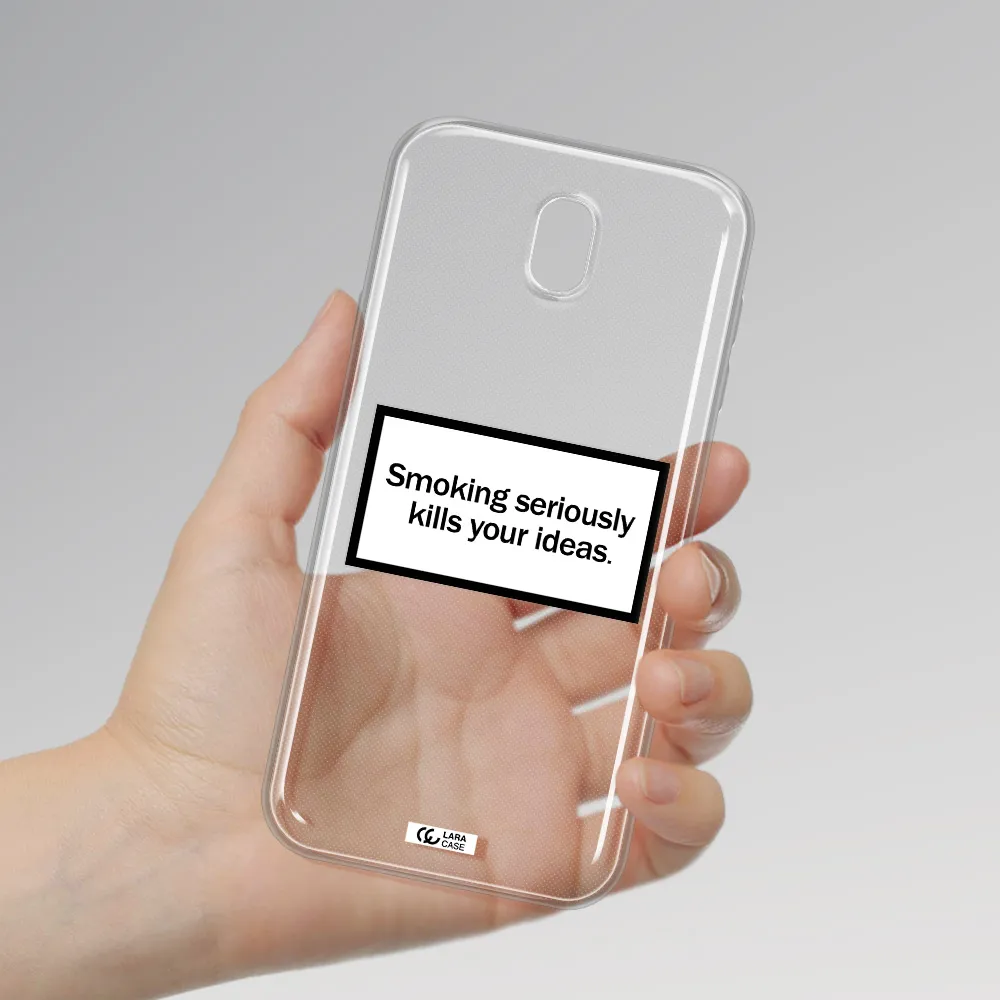 Cigarette Damage Samsung J7 Pro Clear TPU Case