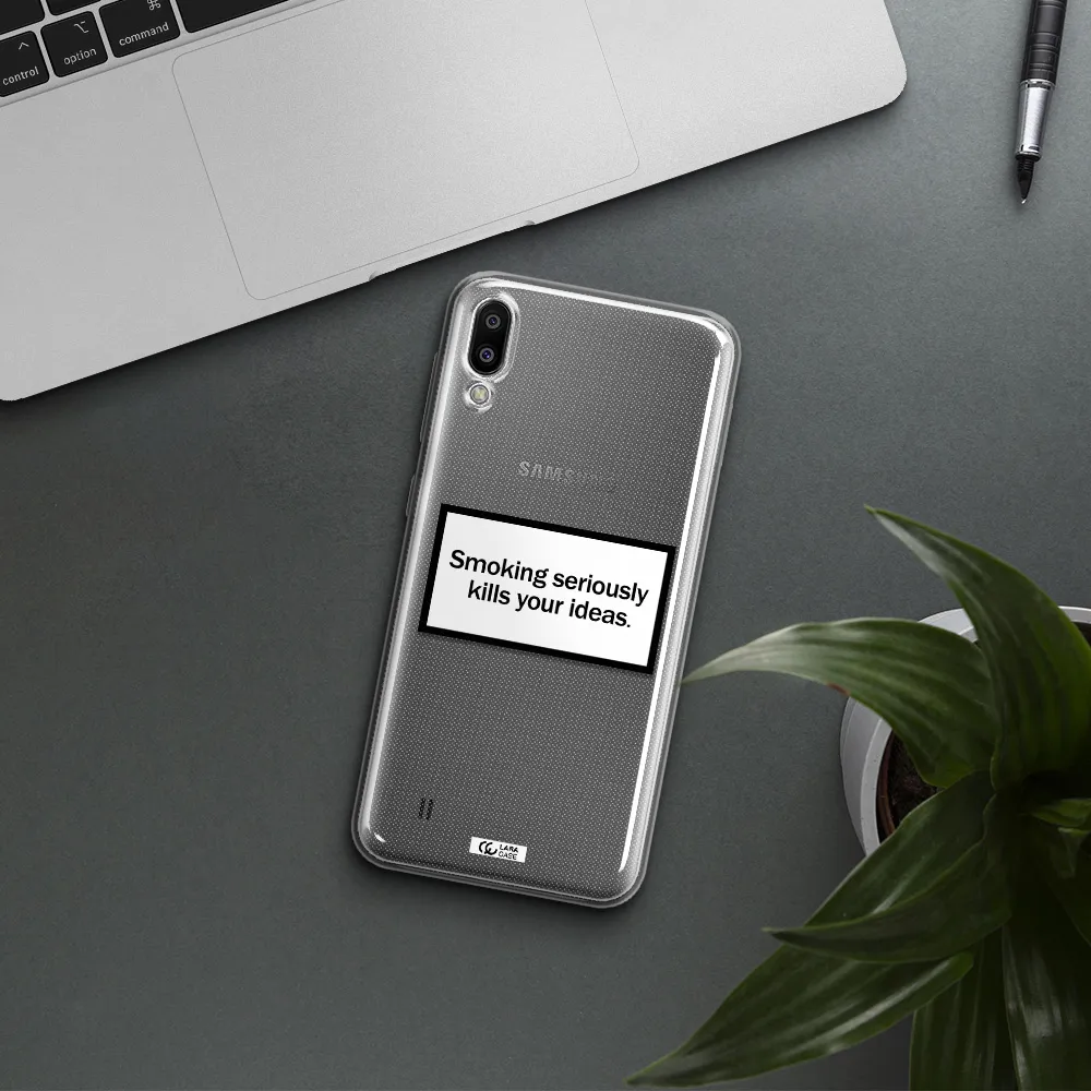 Cigarette Damage Samsung M10 Clear TPU Case