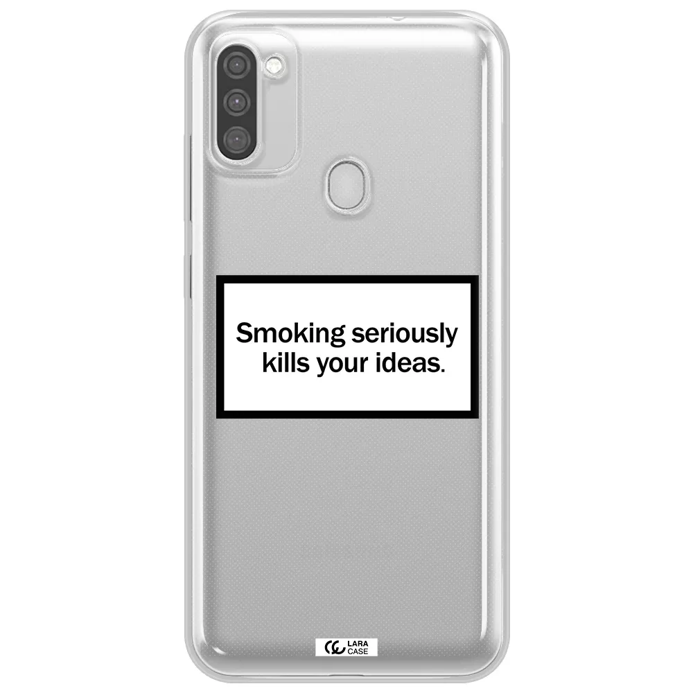 Cigarette Damage Samsung M11 Clear TPU Case