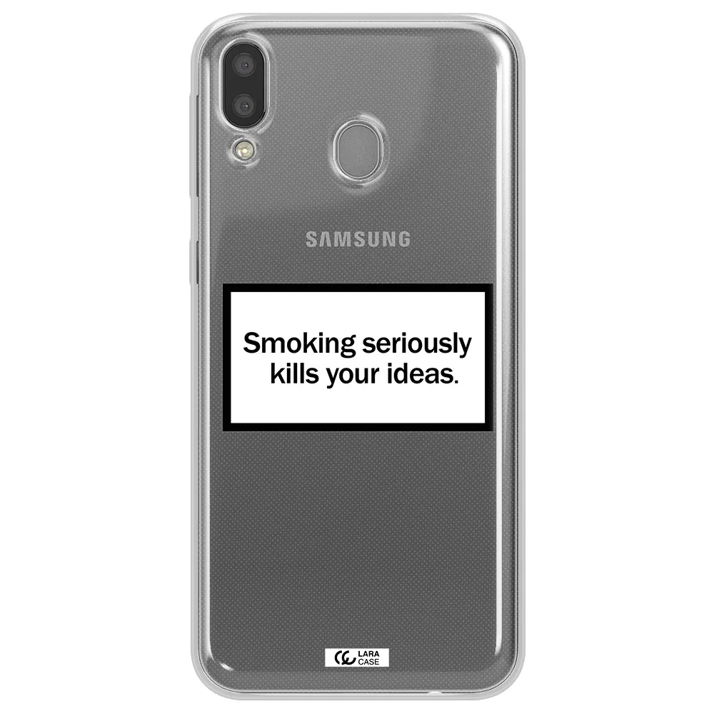 Cigarette Damage Samsung M20 Clear TPU Case