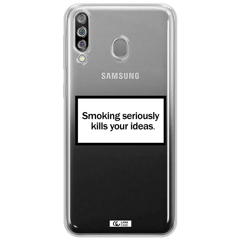Cigarette Damage Samsung M30 Clear TPU Case