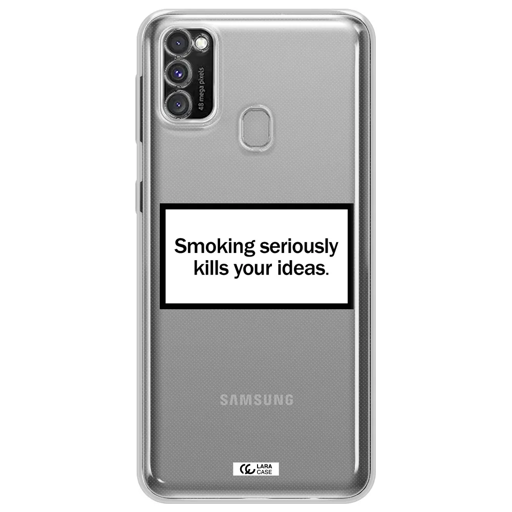 Cigarette Damage Samsung M30S Clear TPU Case