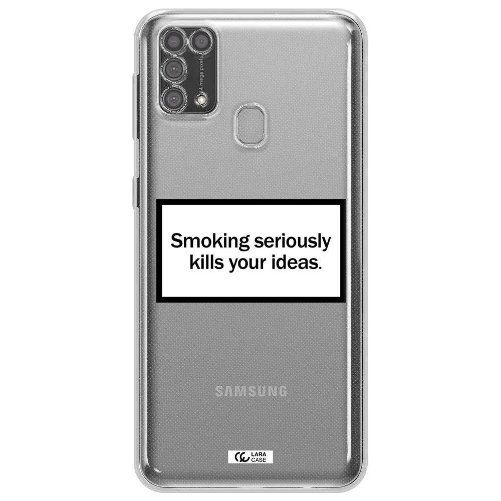 Cigarette Damage Samsung M31 Clear TPU Case