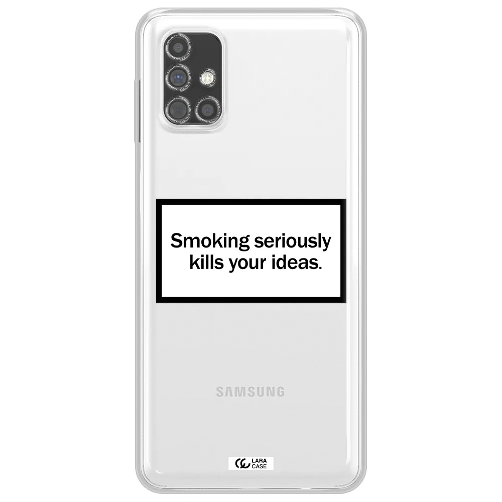 Cigarette Damage Samsung M31S Clear TPU Case