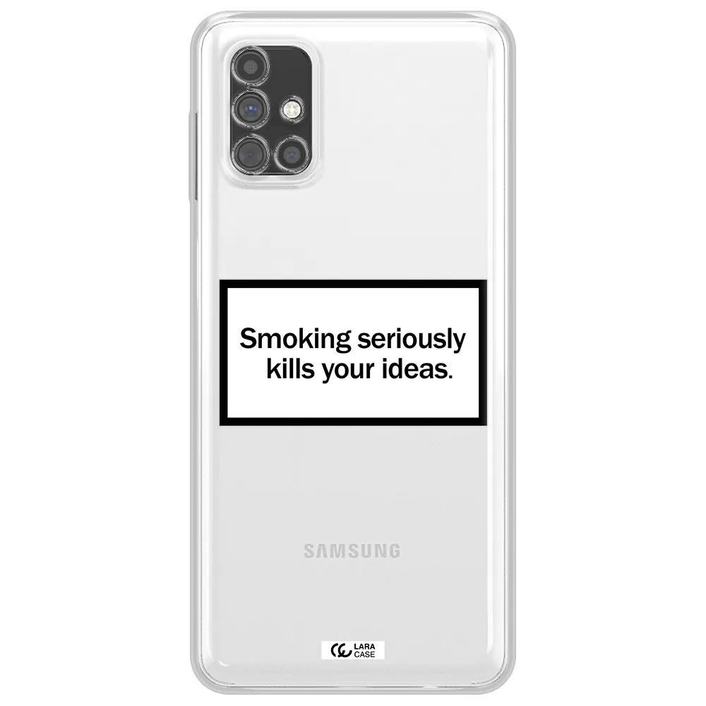 Cigarette Damage Samsung M51 Clear TPU Case