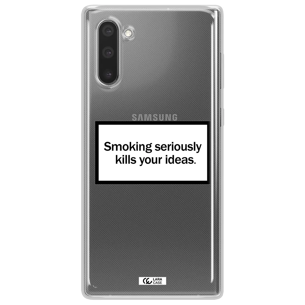 Cigarette Damage Samsung Note 10 Clear TPU Case