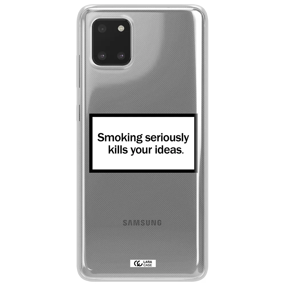 Cigarette Damage Samsung Note 10 Lite Clear TPU Case