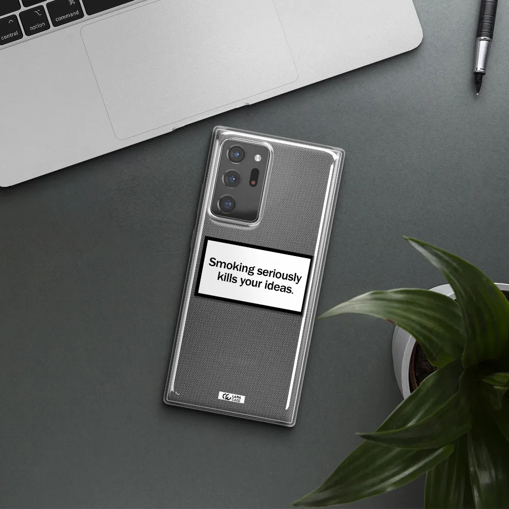 Cigarette Damage Samsung Note 20 Ultra Clear TPU Case