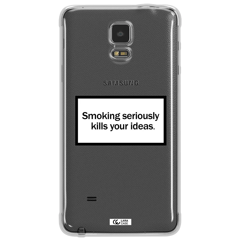 Cigarette Damage Samsung Note 4 Clear TPU Case