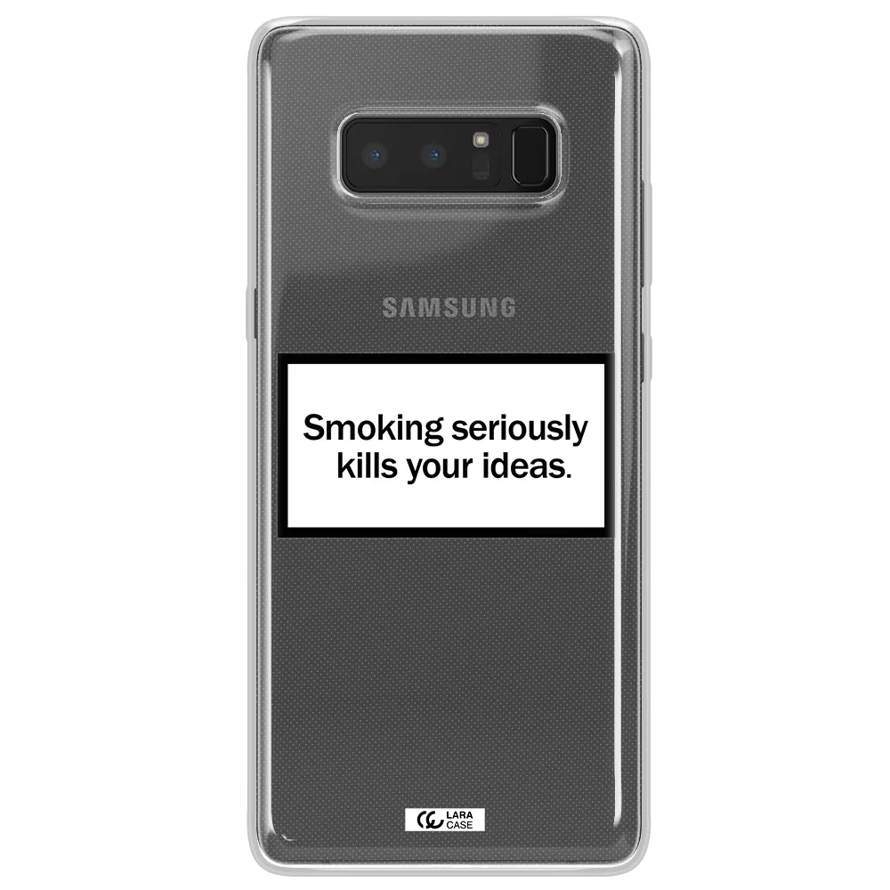 Cigarette Damage Samsung Note 8 Clear TPU Case