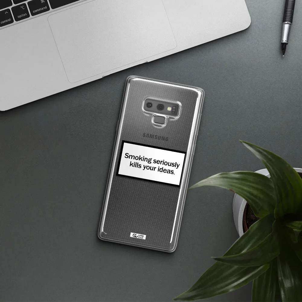 Cigarette Damage Samsung Note 9 Clear TPU Case