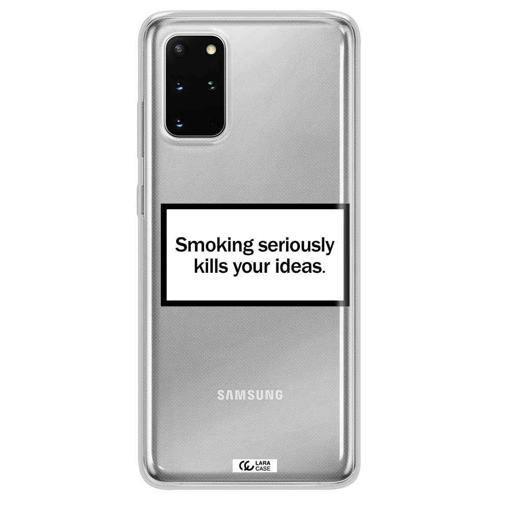 Cigarette Damage Samsung S 20 Plus Clear TPU Case