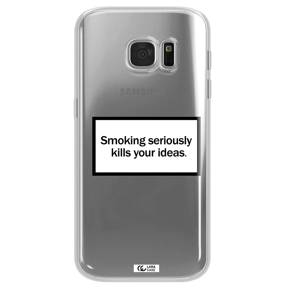 Cigarette Damage Samsung S 7 Clear TPU Case