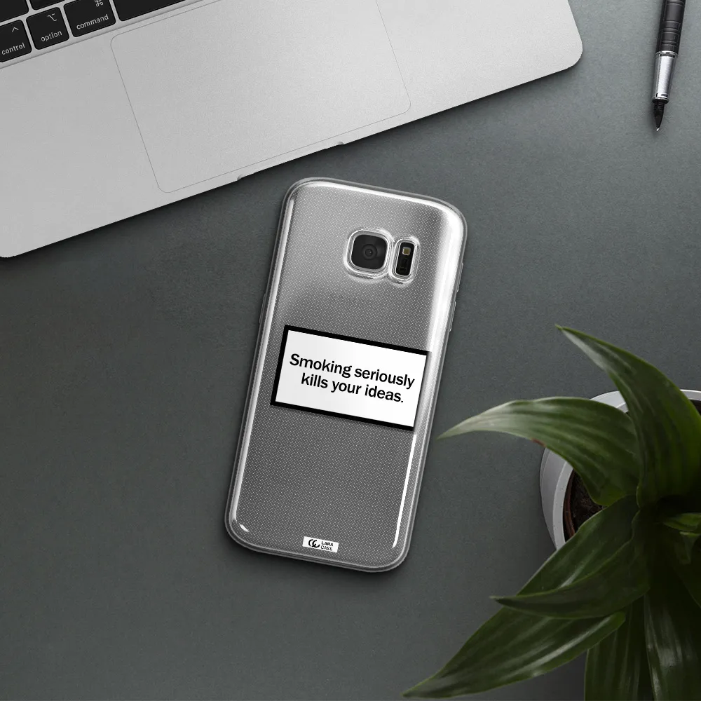 Cigarette Damage Samsung S 7 Clear TPU Case