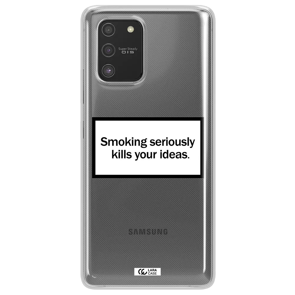 Cigarette Damage Samsung S10 Lite Clear TPU Case