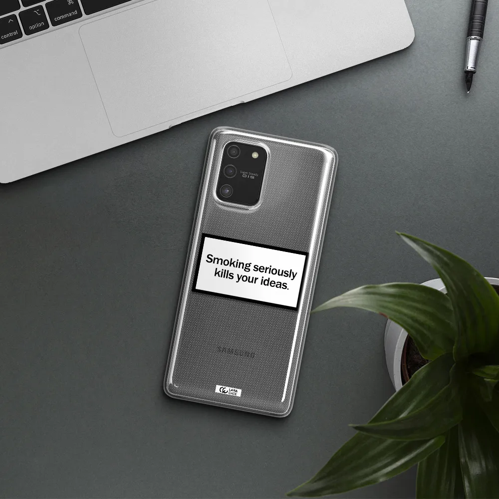 Cigarette Damage Samsung S10 Lite Clear TPU Case