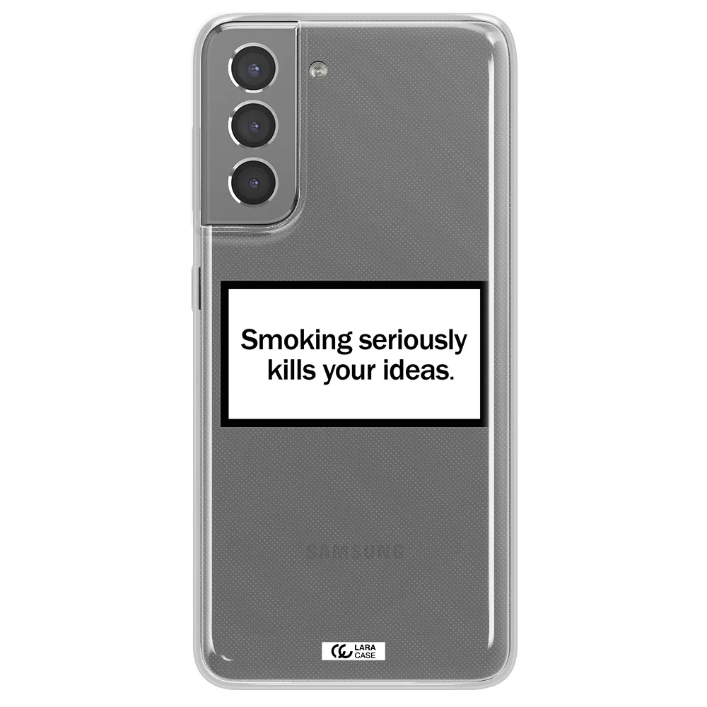 Cigarette Damage Samsung S21 Clear TPU Case