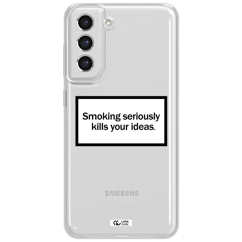 Cigarette Damage Samsung S21 Fe Clear Tpu Case