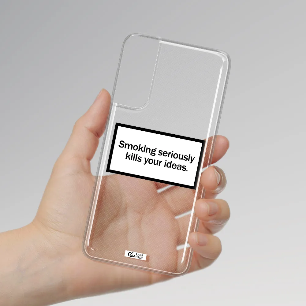 Cigarette Damage Samsung S21 Plus Clear TPU Case