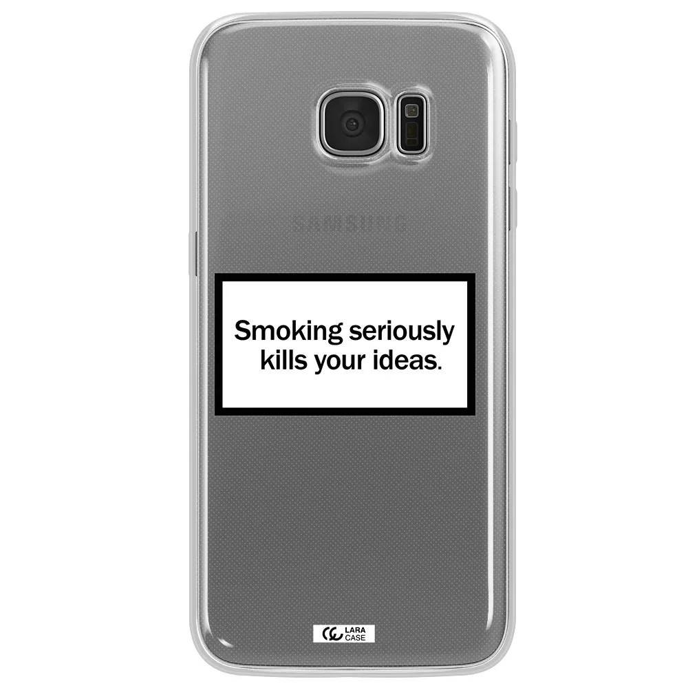 Cigarette Damage Samsung S7 Edge Clear TPU Case