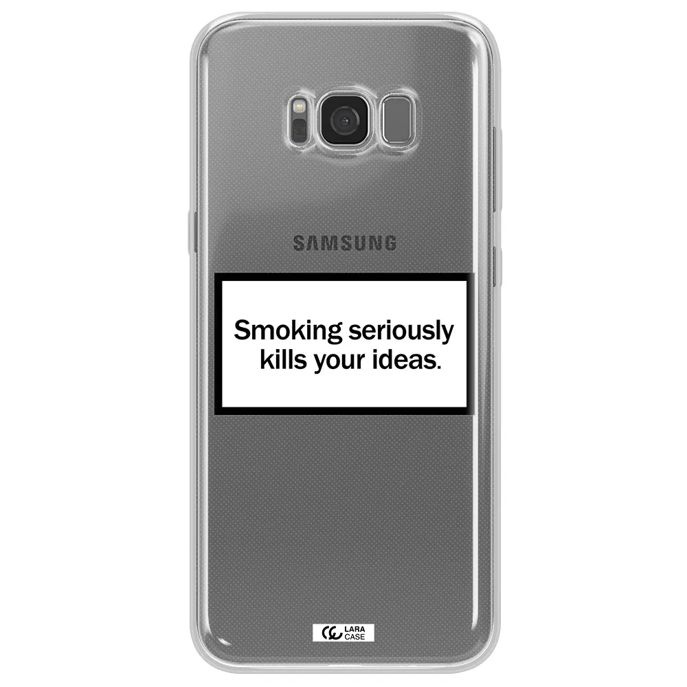 Cigarette Damage Samsung S8 Clear TPU Case